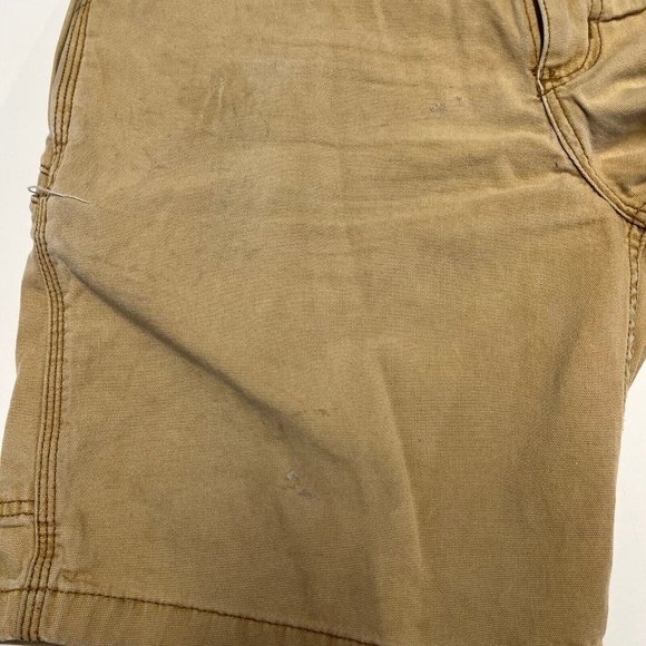Carhartt Brown Work Short Mens 36 102514-918 Distressed - Picture 9 of 14